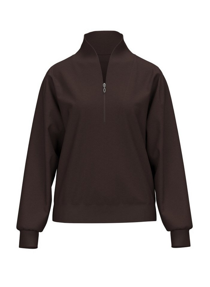 Trigema Sweatshirt TRIGEMA Sweatshirt mit modischem Reißverschluss – Bild 2 von 4