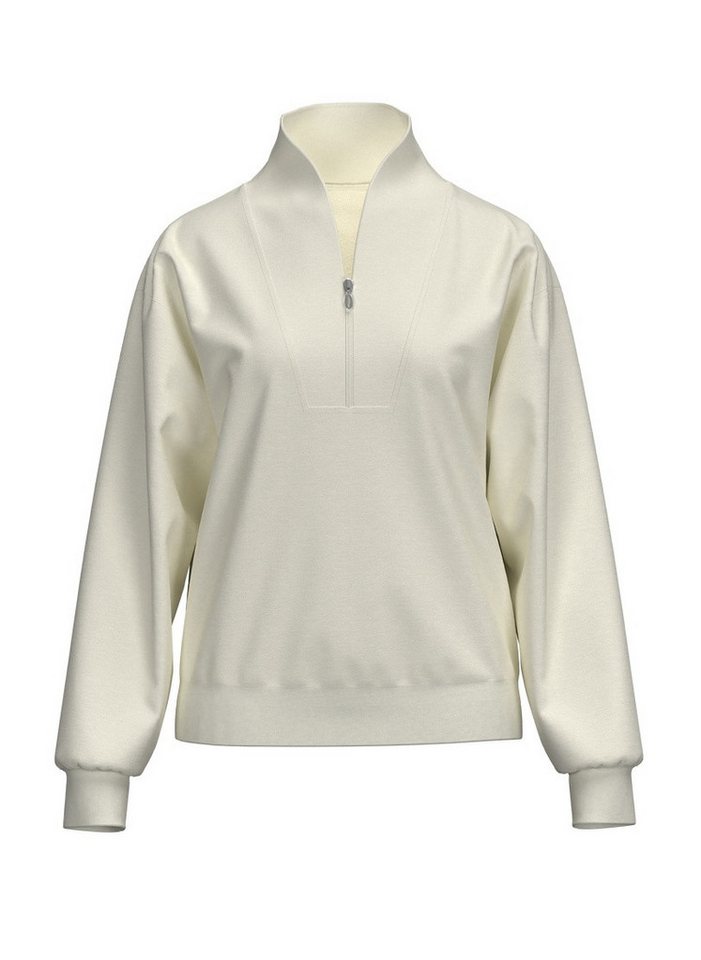 Trigema Sweatshirt TRIGEMA Sweatshirt mit modischem Reißverschluss – Bild 2 von 4
