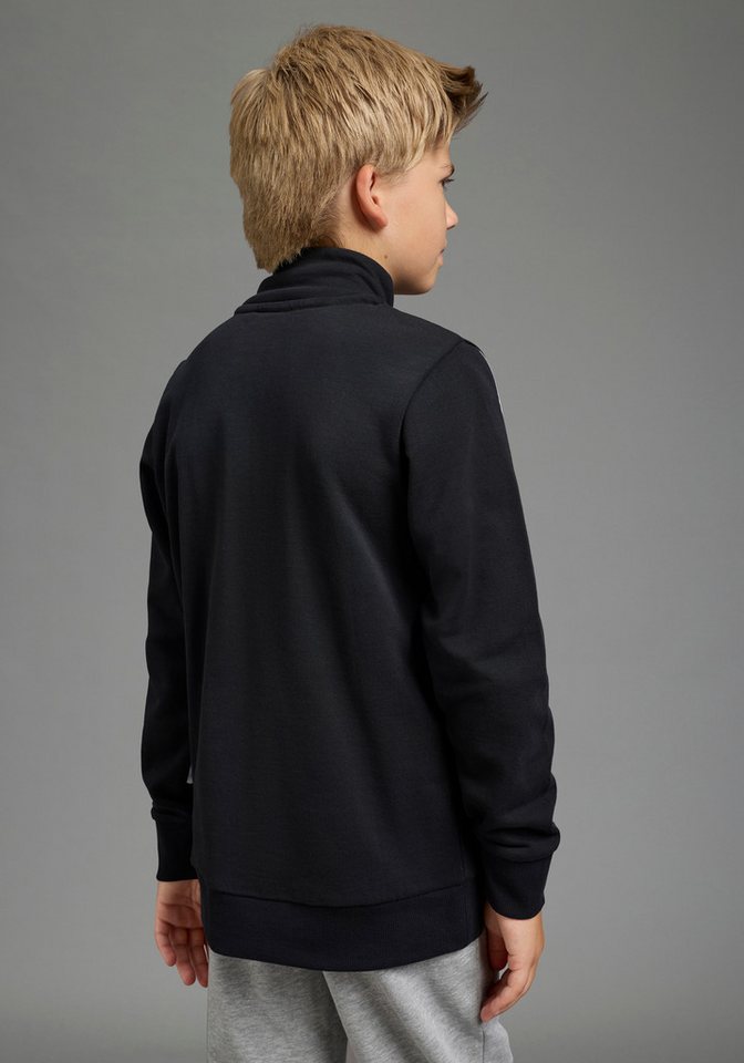 KangaROOS Sweatshirt Troyer-Sweatshirt mit kontrastfarbigen Einsatz und KangaROOS Stickerei Troyer mit modischen Ärmeleinsätzen, Reißverschluss, bequeme Passfor – Bild 2 von 5