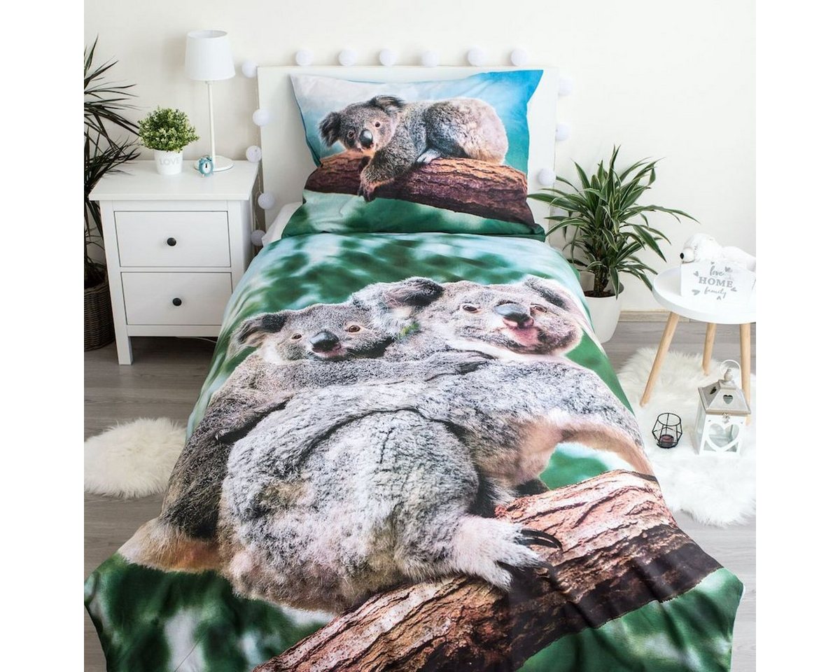 Sweet Home Kinderbettwäsche Koala, Renforcé, 2 teilig – Bild 2 von 5