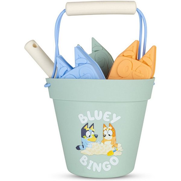 Swim Essentials Wasserspielzeug Beach Play Set Multicolor Bluey 12 x 9 cm, Wasser Strand Eimer Schaufel Förmchen