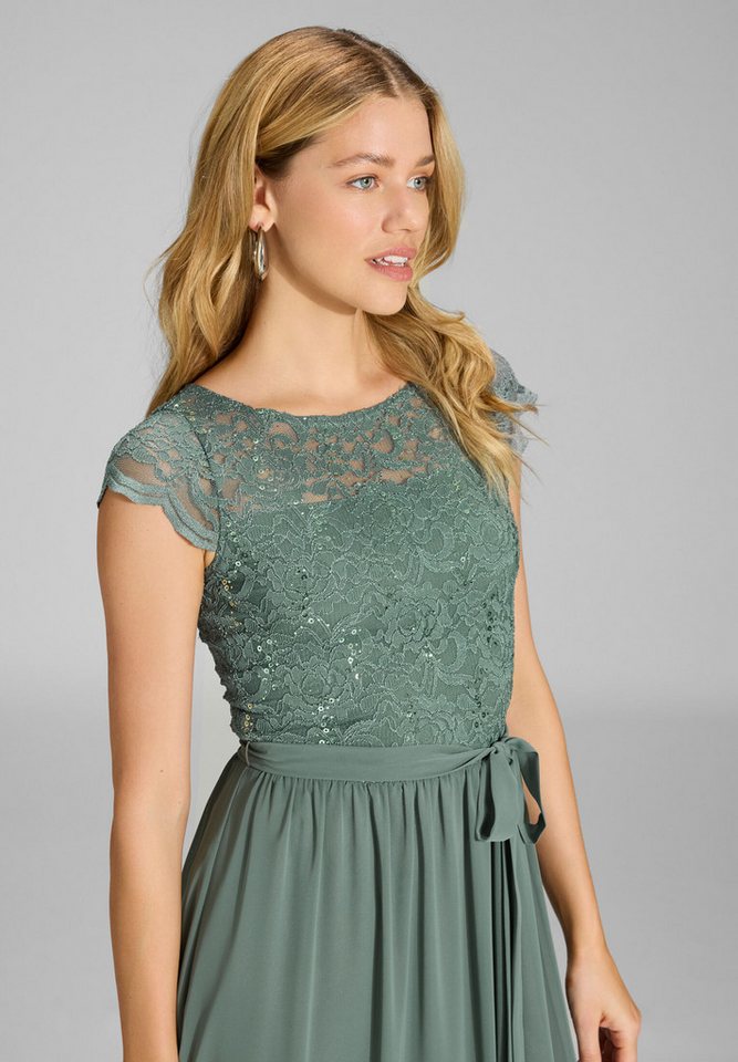 SWING Abendkleid Taillierte Passform mit ausgestelltem Rockteil – Bild 3 von 5