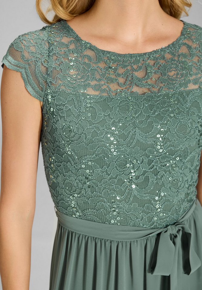 SWING Abendkleid Taillierte Passform mit ausgestelltem Rockteil – Bild 4 von 5