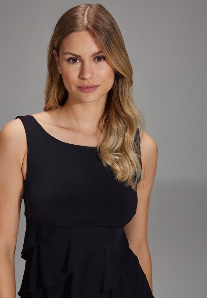 SWING Cocktailkleid - Cocktailkleid aus Materialmix Taillierter Schnitt mit ausgestelltem Rockteil – Bild 3 von 5