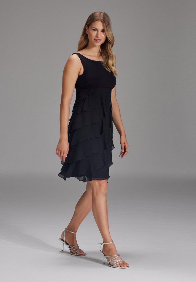 SWING Cocktailkleid - Cocktailkleid aus Materialmix Taillierter Schnitt mit ausgestelltem Rockteil – Bild 5 von 5