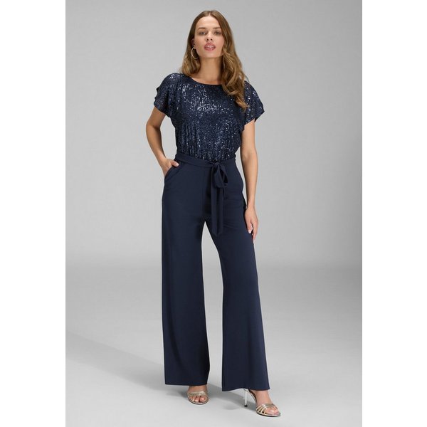 SWING Jumpsuit - Jumpsuit mit Cut-Outs und weitem Bein Oberteil in lockerer Passform