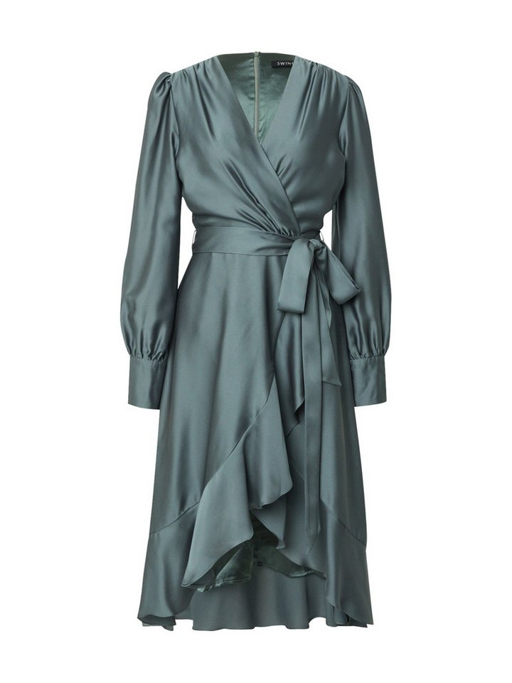 SWING Midikleid (1-tlg) Wickel-Design – Bild 4 von 5