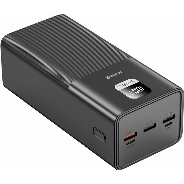 SWISSTEN 50.000mAh Powerbank USB und USB-C 100W Ladegerät Powerbank