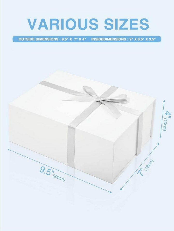 Switory Geschenkbox Süßigkeiten Karton, Geschenkboxen für Weihnachten, (1 St), für Schmuck Einladung Geschenk Party Fest – Bild 2 von 5