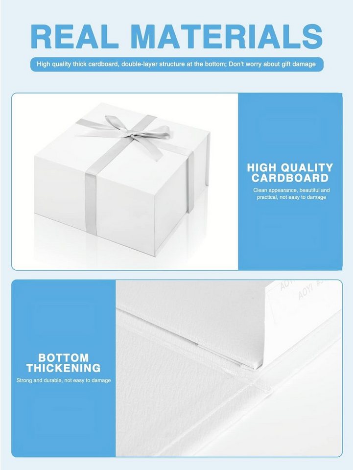 Switory Geschenkbox Süßigkeiten Karton, Geschenkboxen für Weihnachten, (1 St), für Schmuck Einladung Geschenk Party Fest – Bild 4 von 5