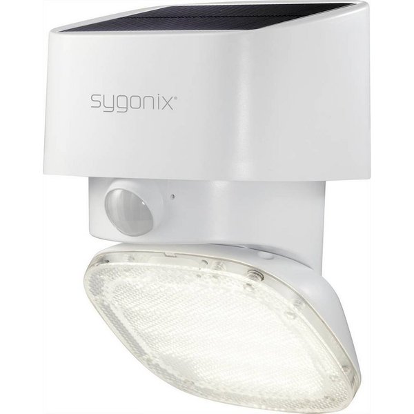 Sygonix Außen-Deckenleuchte Solar-Wandleuchte mit PIR-Bewegungssensor SY-4673534, Inkl. Bewegungsmelder, Mit Sensor