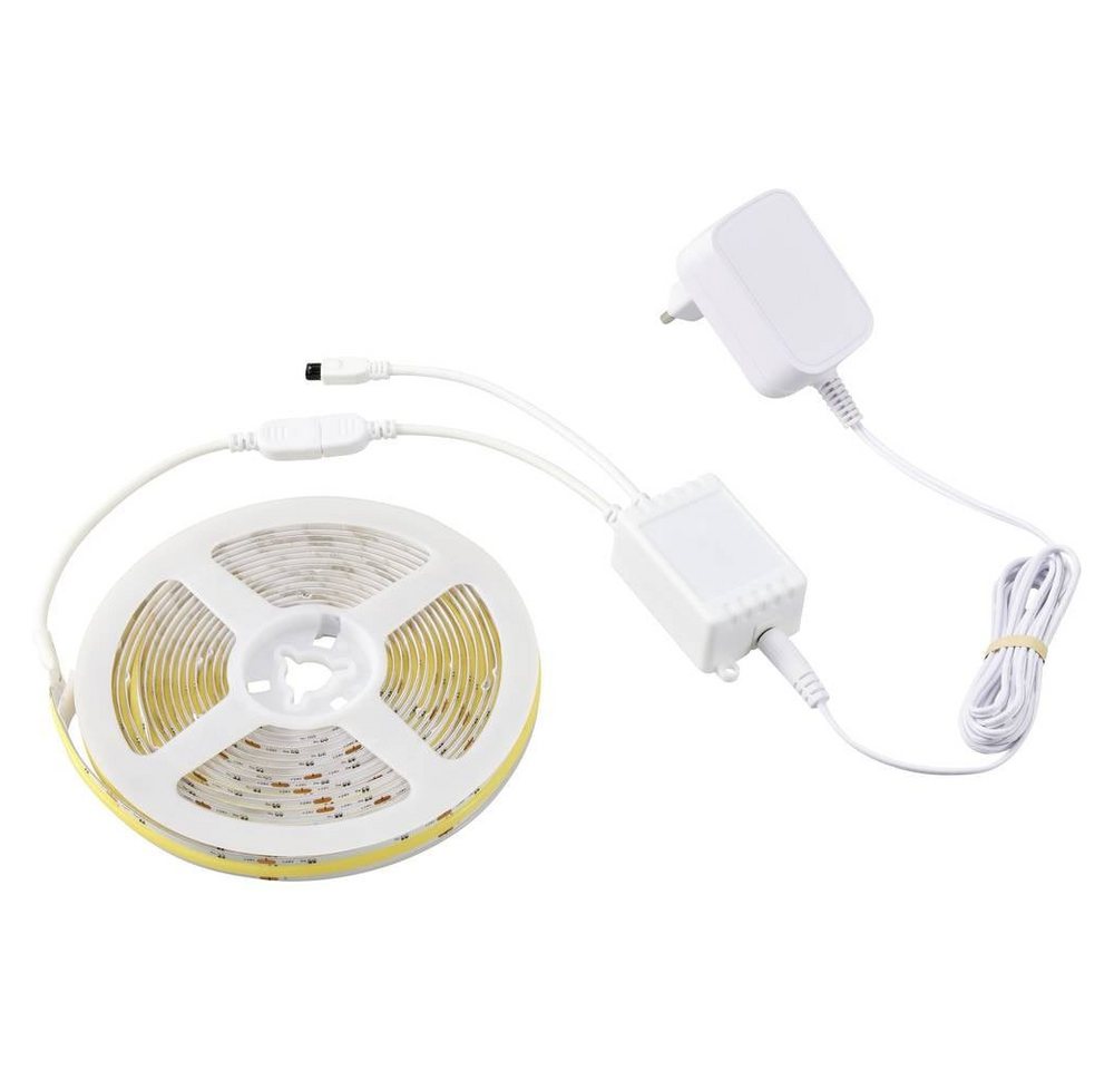 Sygonix LED Stripe COB CCT LED Stripe, 5 m SY-5773492, dimmbar, kürzbar, Leuchtmodi einstellbar, selbstklebend – Bild 2 von 5