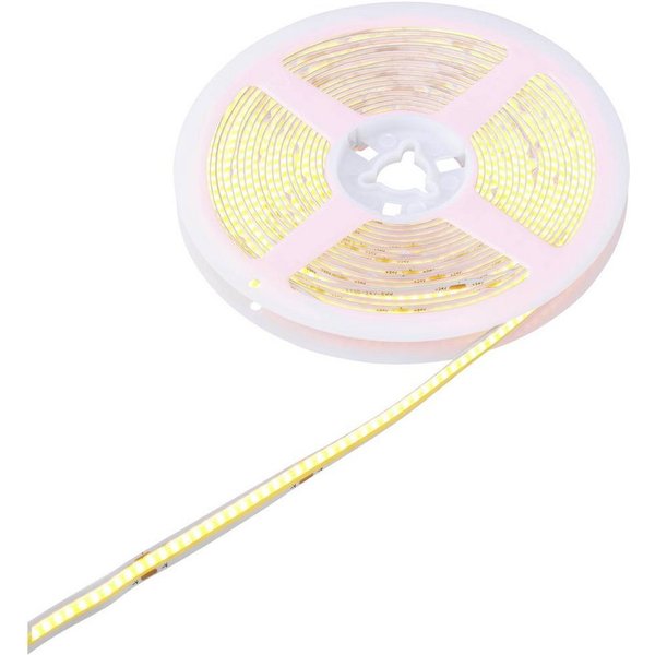 Sygonix LED Stripe COB LED Stripe, 3000 K, 5 m SY-5773490, kürzbar, selbstklebend, mit Schalter
