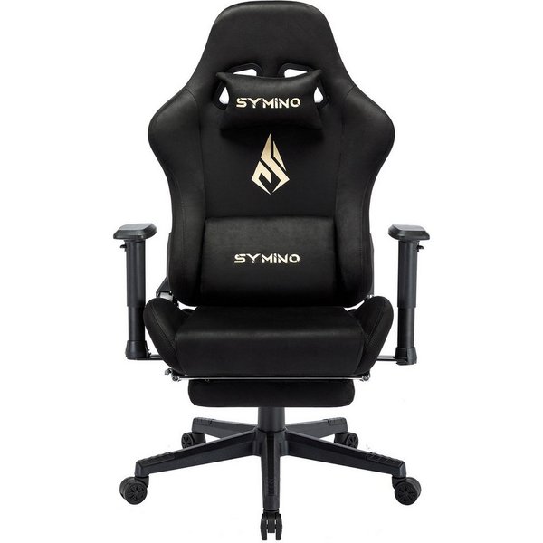 symino Gaming-Stuhl Premium Alcantara Stoff, ergonomischer, Serie MP