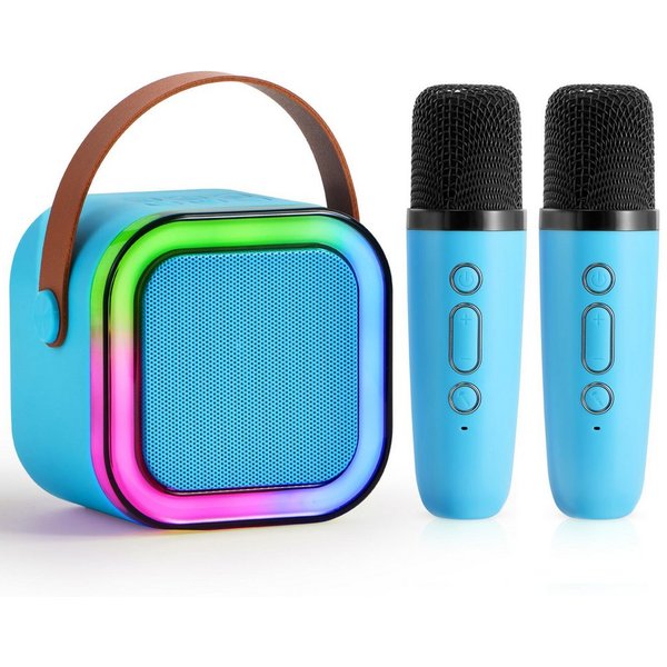 SYNCFUN SYNCFUN Karaoke Maschine Kinder 2 Bluetooth Mikrofon Kinder Erwachsene Karaoke-Maschine