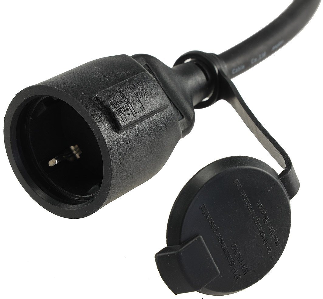 Systafex® Adapterkabel CEE Stecker auf Schuko Steckdose 35cm 230V IP44 CEE-Adapterkabel CEE-Stecker zu Schutzkontakt, IP44, 230V, 16A, 3 Polig – Bild 3 von 5