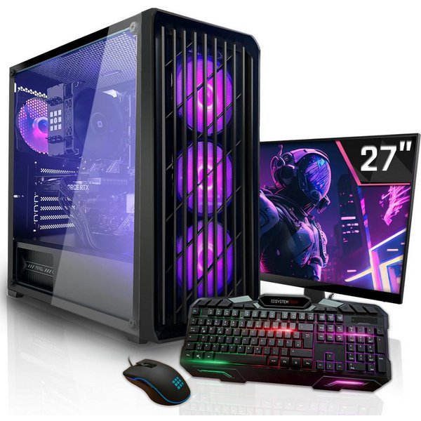 SYSTEMTREFF AMD Ryzen 7 5700 mit Nvidia GeForce RTX 5060 8GB Gaming-PC-Komplettsystem (27", AMD 5700 5700, Nvidia GeForce RTX 5060, 32 GB RAM, 1000 GB SSD)
