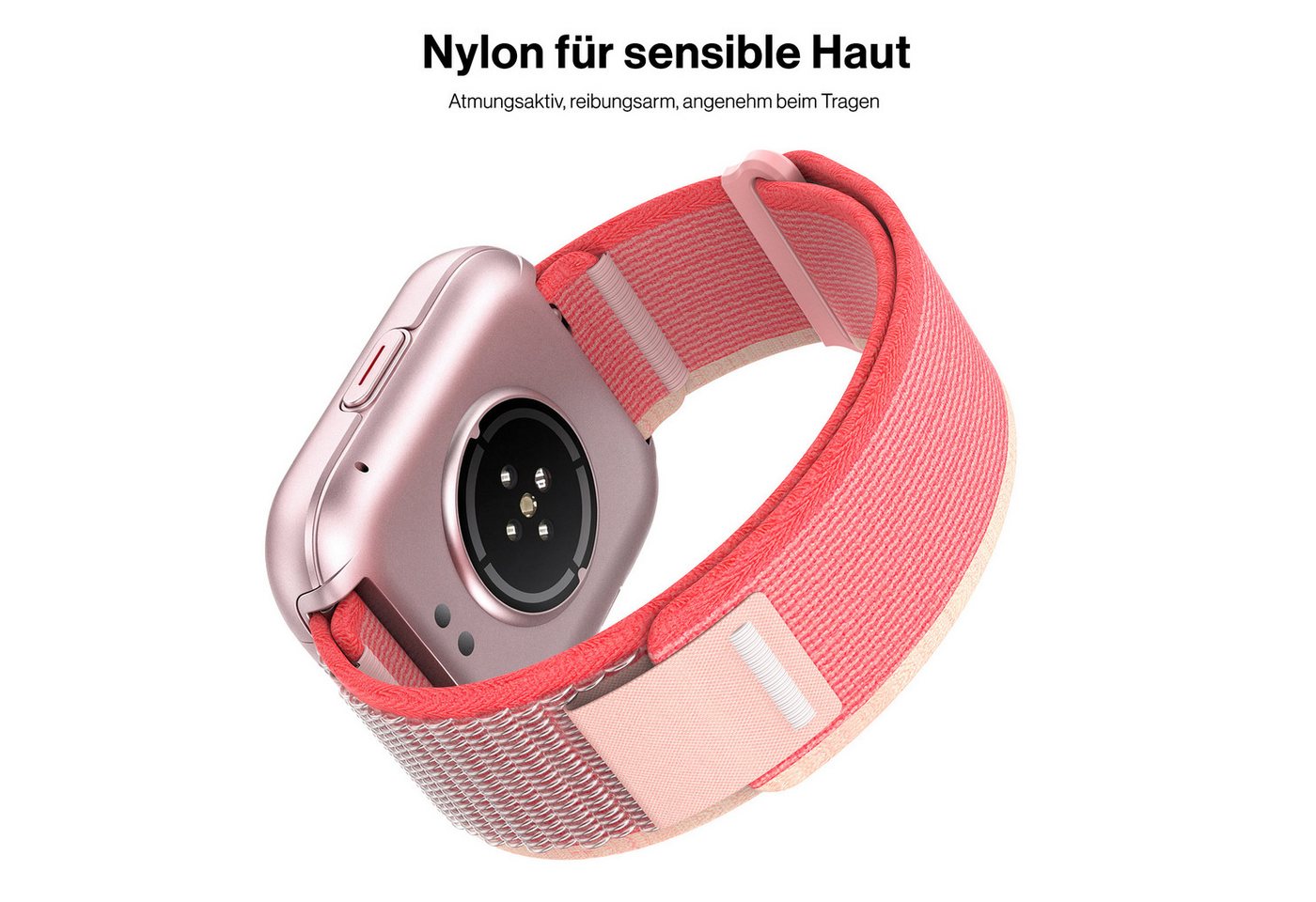 Sytifro Smartwatch Damen Herren, Fitnessuhr mit Diamantgeschliffenes Design Smartwatch (Full Touch Square Fine Sportuhr Damen cm) – Bild 3 von 5