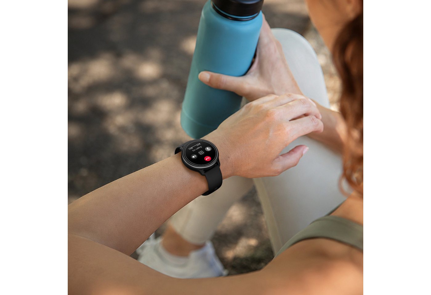 Sytifro Smartwatch Damen– leichte & dünne, Uhr Damen mit 1,27" AMOLED Display Smartwatch (1,27 Zoll cm) Fitnessuhr Damen mit Schrittzähler, über 100 Sportmodi,  – Bild 3 von 5