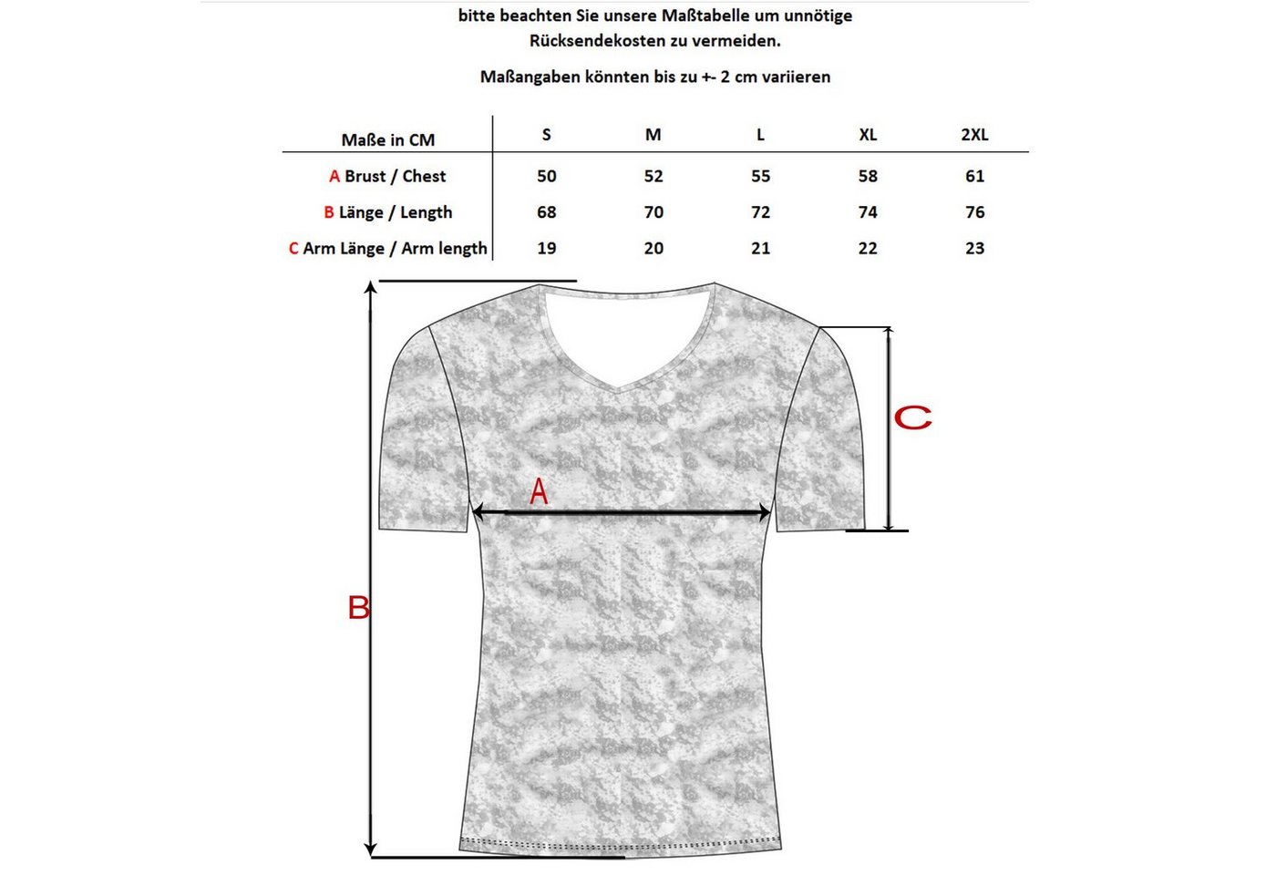 Baxboy T-Shirt Baxboy tiefer V-Ausschnitt Uni Basic Herren Kurzarm T-Shirt V-66 – Bild 4 von 4