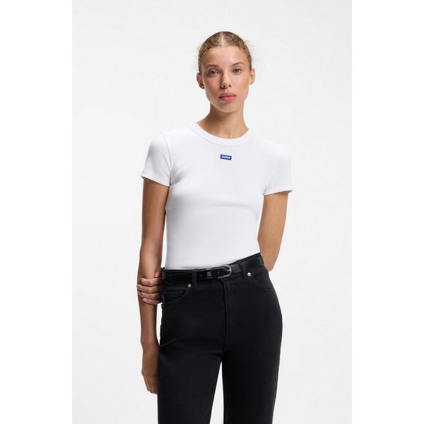HUGO T-Shirt Easy Tee mit HUGO Aufnäher