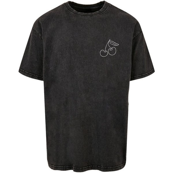 Merchcode T-Shirt Merchcode Herren Cherry Acid Washed Oversize Tee (1-tlg)