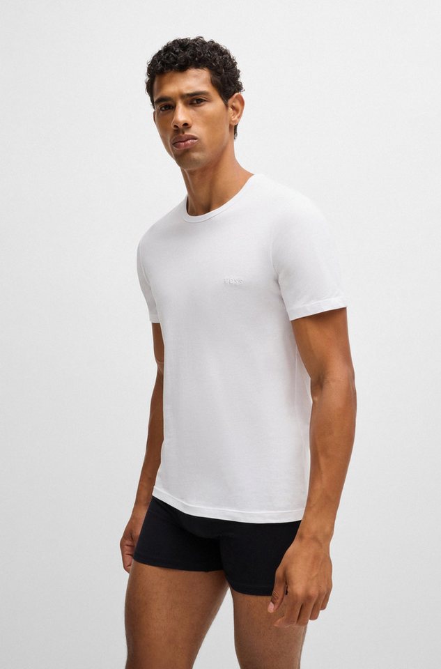 BOSS T-Shirt Rundhals BOSS ONE (Packung, 3-tlg., 3er-Pack) mit dezentem BOSS Logo-Print – Bild 3 von 5