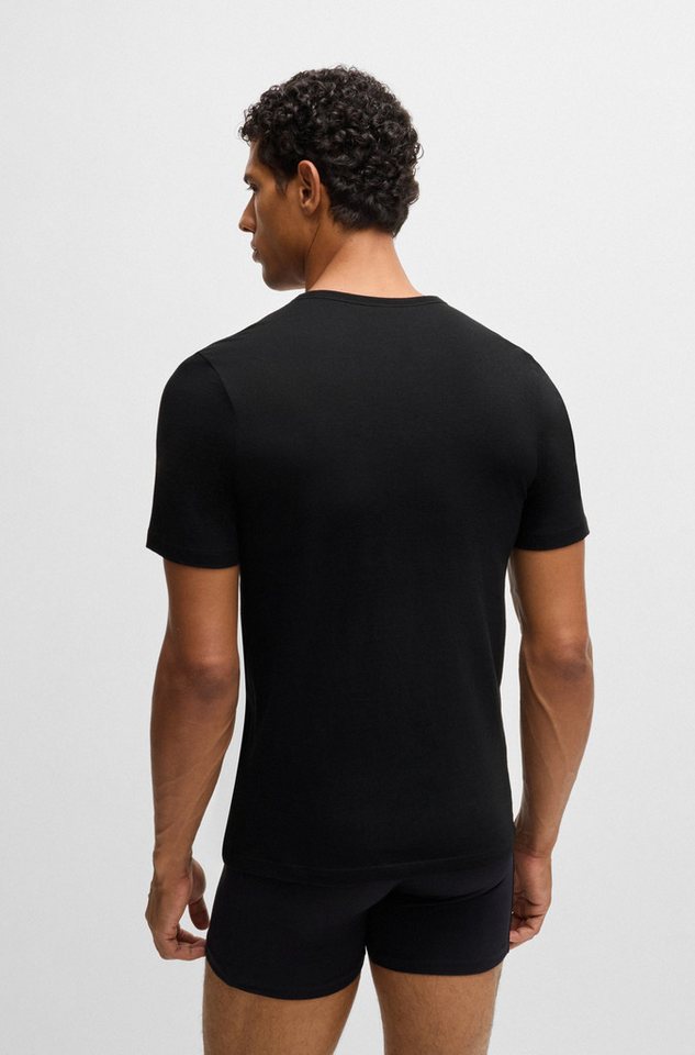 BOSS T-Shirt Rundhals BOSS ONE (Packung, 3-tlg., 3er-Pack) mit dezentem BOSS Logo-Print – Bild 5 von 5