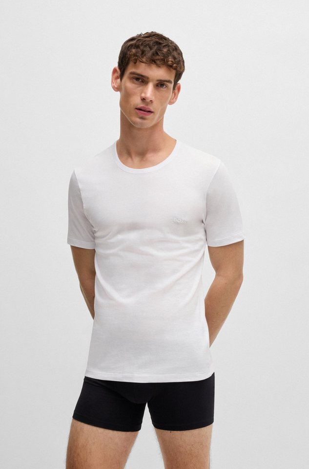 BOSS T-Shirt Rundhals BOSS ONE (Packung, 3-tlg., 3er-Pack) mit dezentem BOSS Logo-Print – Bild 2 von 5