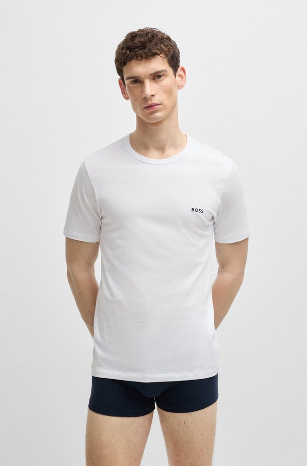 BOSS T-Shirt Rundhals BOSS ONE (Packung, 3-tlg., 3er-Pack) mit dezentem BOSS Logo-Print – Bild 3 von 5