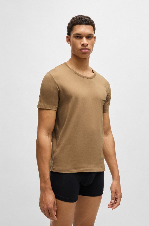BOSS T-Shirt Rundhals BOSS ONE (Packung, 3-tlg., 3er-Pack) mit dezentem BOSS Logo-Print – Bild 5 von 5