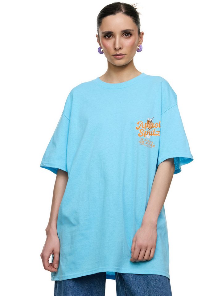 Worldclassca T-Shirt Worldclassca Oversized Print Aperol Spritz T-Shirt Sommer Oberteil PRINT - APEROL SPRITZ - IS ALWAYS THE ANSWEAR – Bild 2 von 4