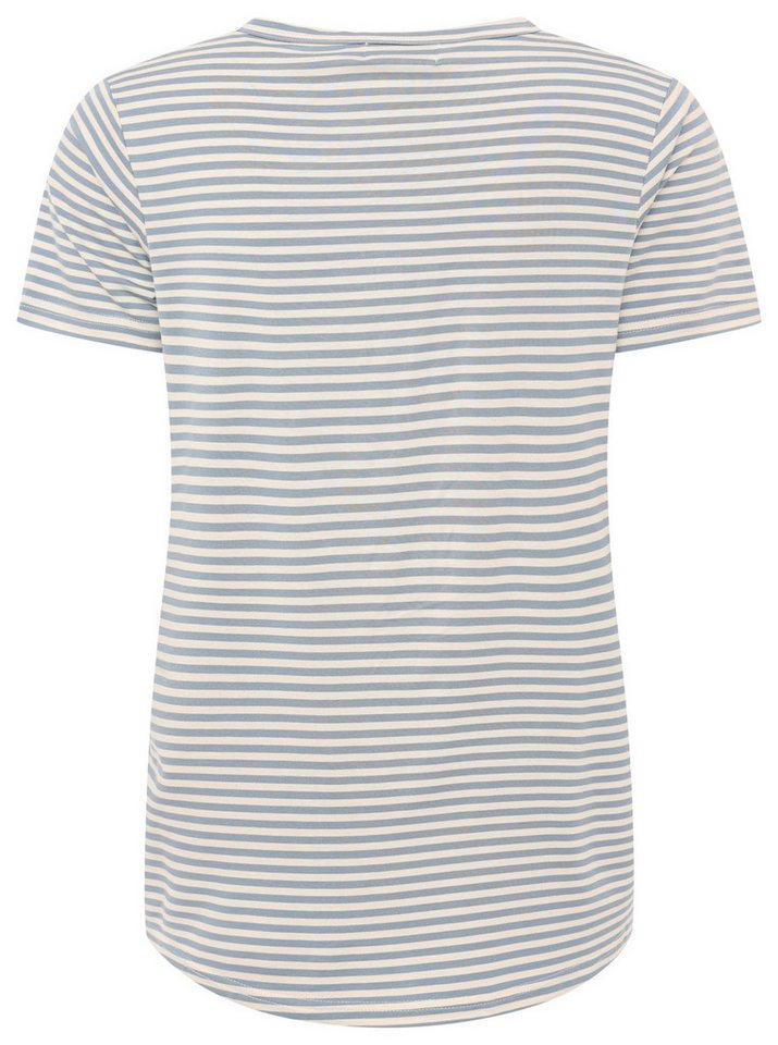 Zwillingsherz T-Shirt "Zwillingsherz" V-Neck, gestreift, kleines Motiv gestickt – Bild 4 von 5