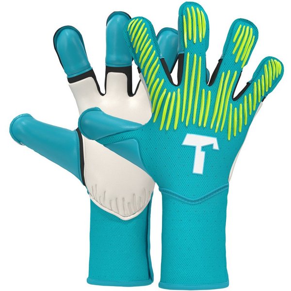 T1TAN Torwarthandschuhe Erwachsene Rebel Sky Blue, Größe 6-11