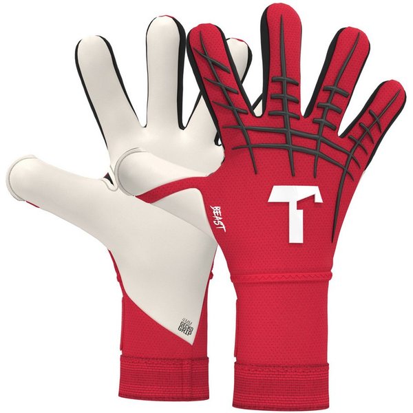 T1TAN Torwarthandschuhe Erwachsene Red Beast 3.0, Größe 6-11
