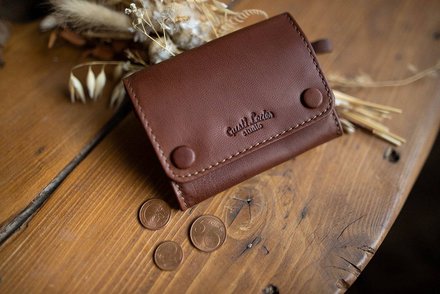 Gusti Leder Tabakbeutel Gusti Leder Tabaktasche Lutz (Gusti Leder studio, 1-tlg., Gusti Leder studio), Tabaktasche Drehertasche Tabakbeutel Feinschnittbeutel Le – Bild 2 von 5