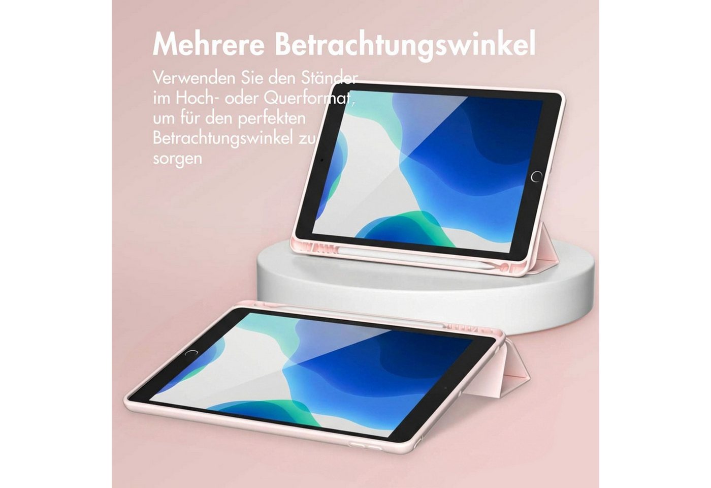 Accezz Tablet-Mappe Accezz Smarte Klapphülle aus Silikon Apple iPad 6 (2018) 9.7 Zoll / iP – Bild 2 von 5