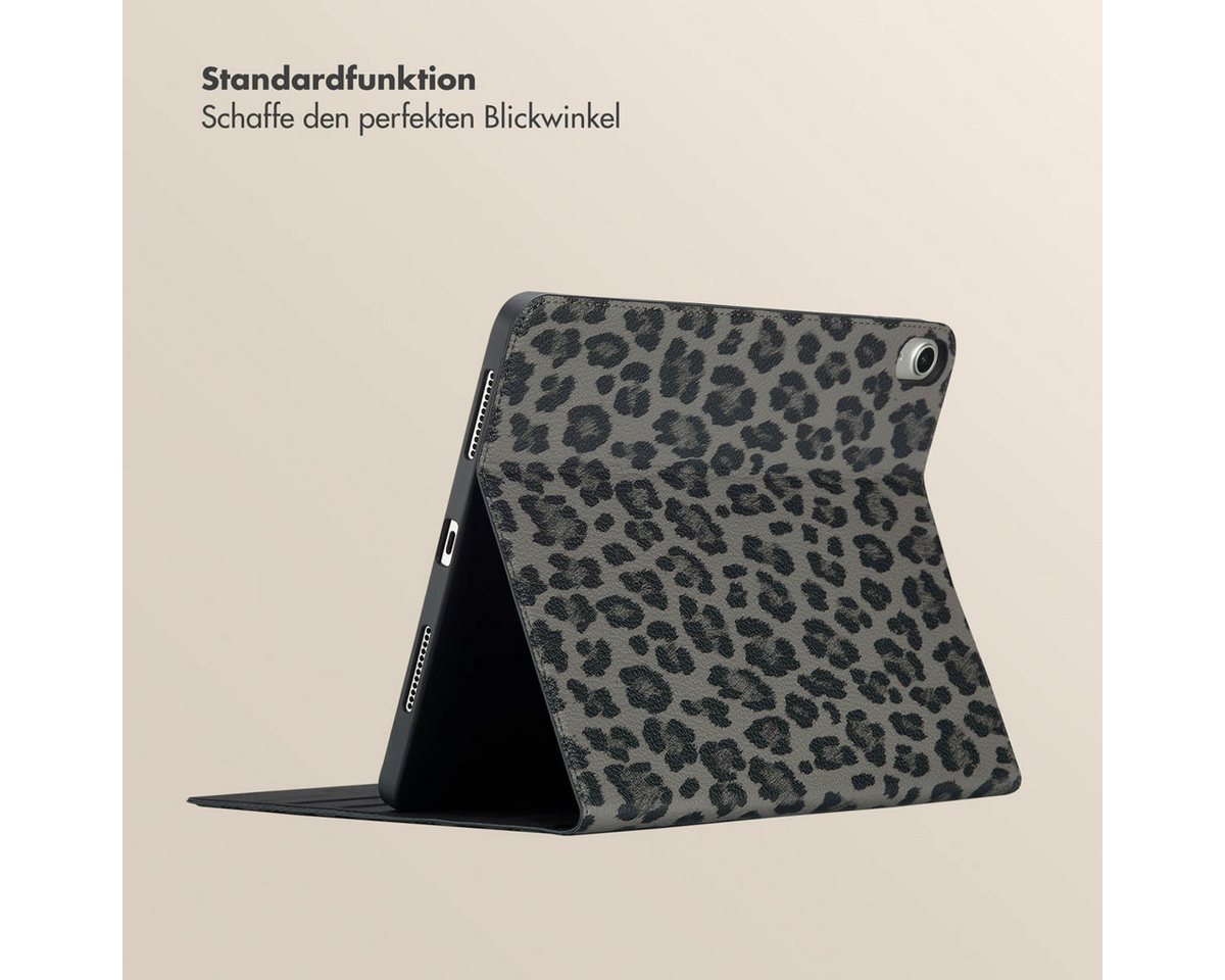 Selencia Tablet-Mappe Selencia Sabi Klapphülle mit Leopardenmuster Apple iPad Air 11 Zoll (2 – Bild 2 von 5