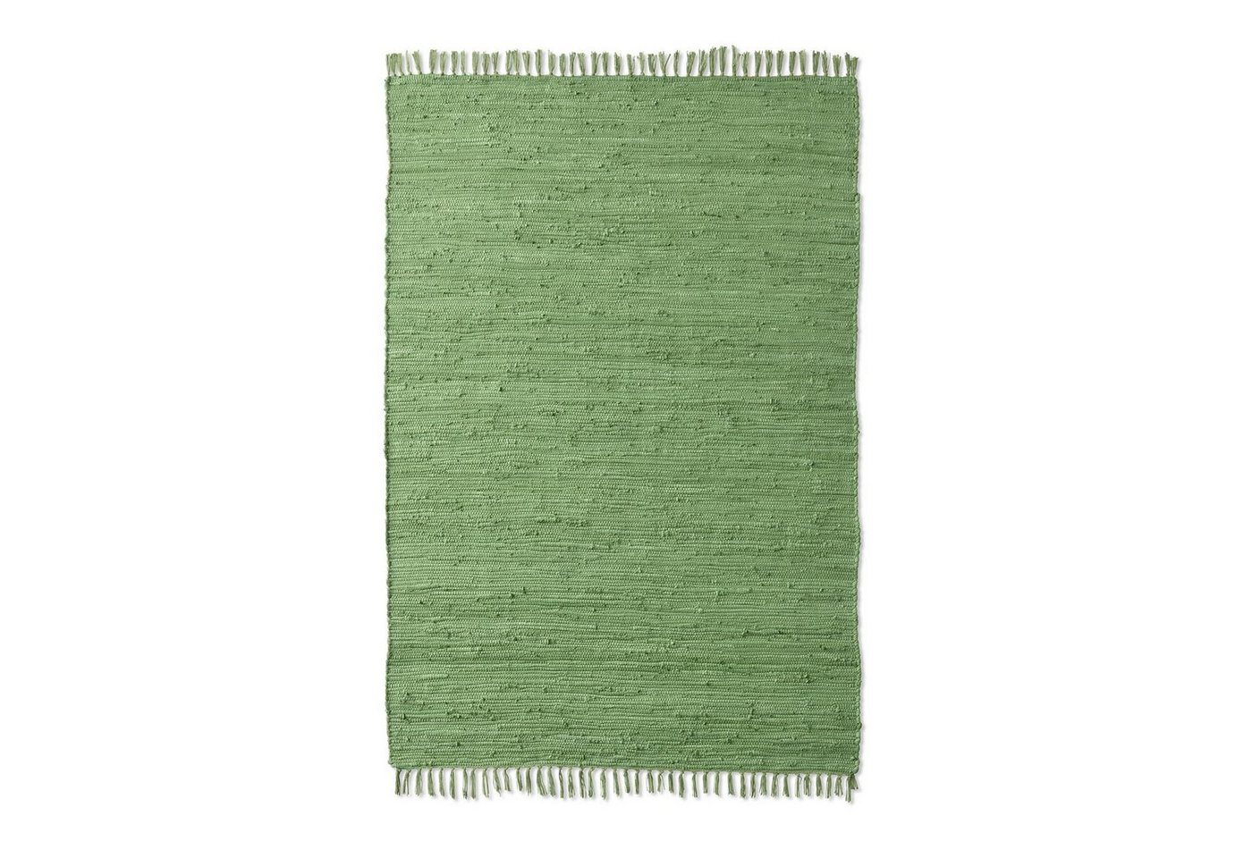 TaCa Home Teppich Handweb Flicken-Teppich Fleckerl, rechteckig, Höhe: 5 mm, Grün - 60 x 120 cm – Bild 2 von 5