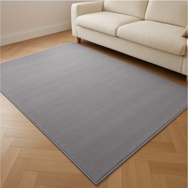 TaCa Home Teppich Kurzflor-Teppich Uni, rechteckig, Höhe: 9 mm, vielseitiger & stilvoller Kurzflor-Frisee-Teppich