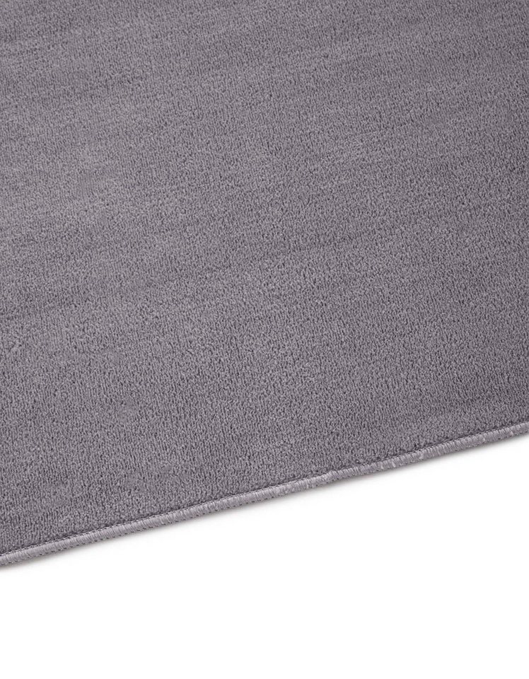 TaCa Home Teppich Kurzflor-Teppich Uni, rechteckig, Höhe: 9 mm, vielseitiger & stilvoller Kurzflor-Frisee-Teppich – Bild 5 von 5