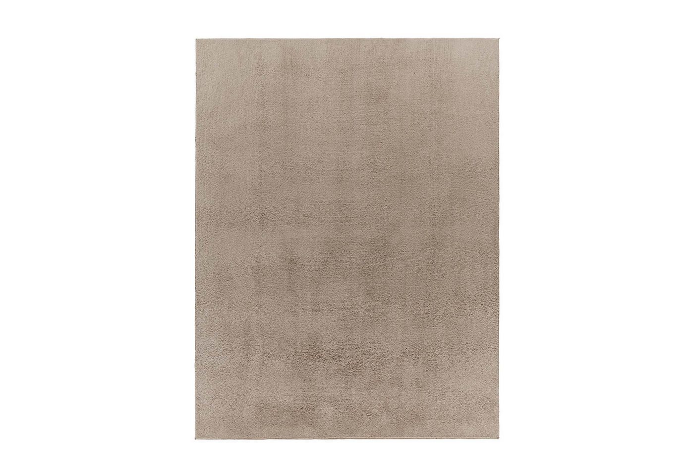 TaCa Home Teppich Supersoft Kurzflor-Teppich Uni, rechteckig, Höhe: 14 mm, Wohnzimmer Schlafzimmer Esszimmer, new taupe - 50 x 80 cm – Bild 2 von 5