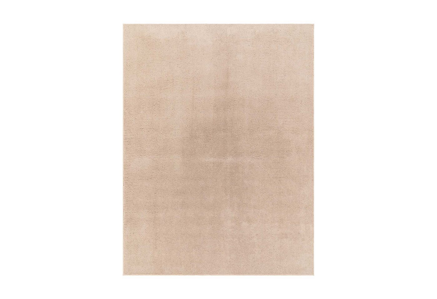 TaCa Home Teppich Supersoft Kurzflor-Teppich Uni, rechteckig, Höhe: 14 mm, Wohnzimmer Schlafzimmer Esszimmer, new beige - 50 x 80 cm – Bild 2 von 5
