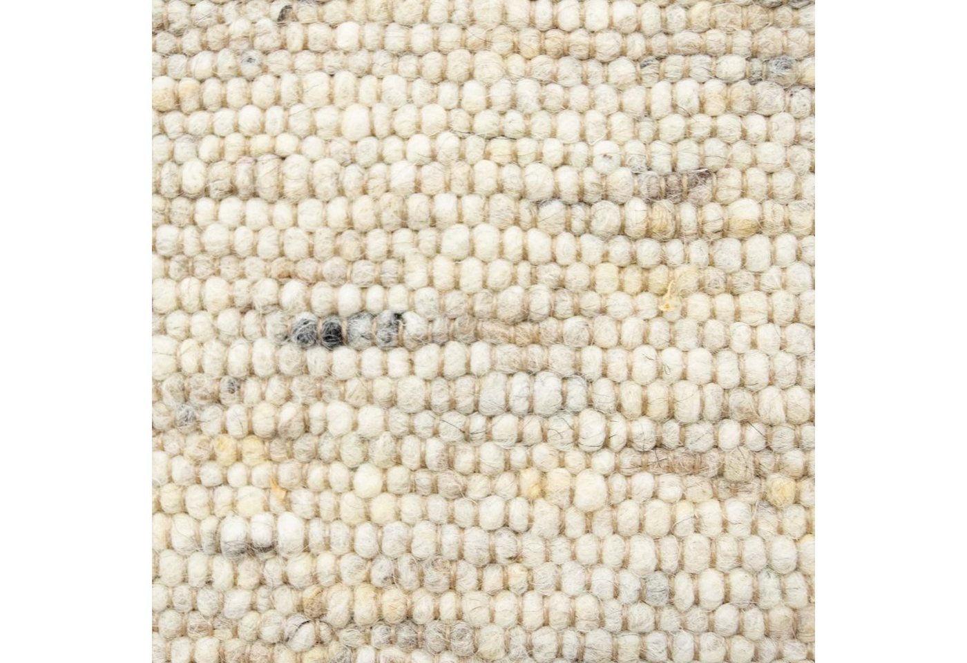 TaCa Home Wollteppich Gewalkter Handweb Woll-Teppich, rechteckig, Höhe: 13 mm, Natur Meliert - 70 x 130 cm – Bild 3 von 5
