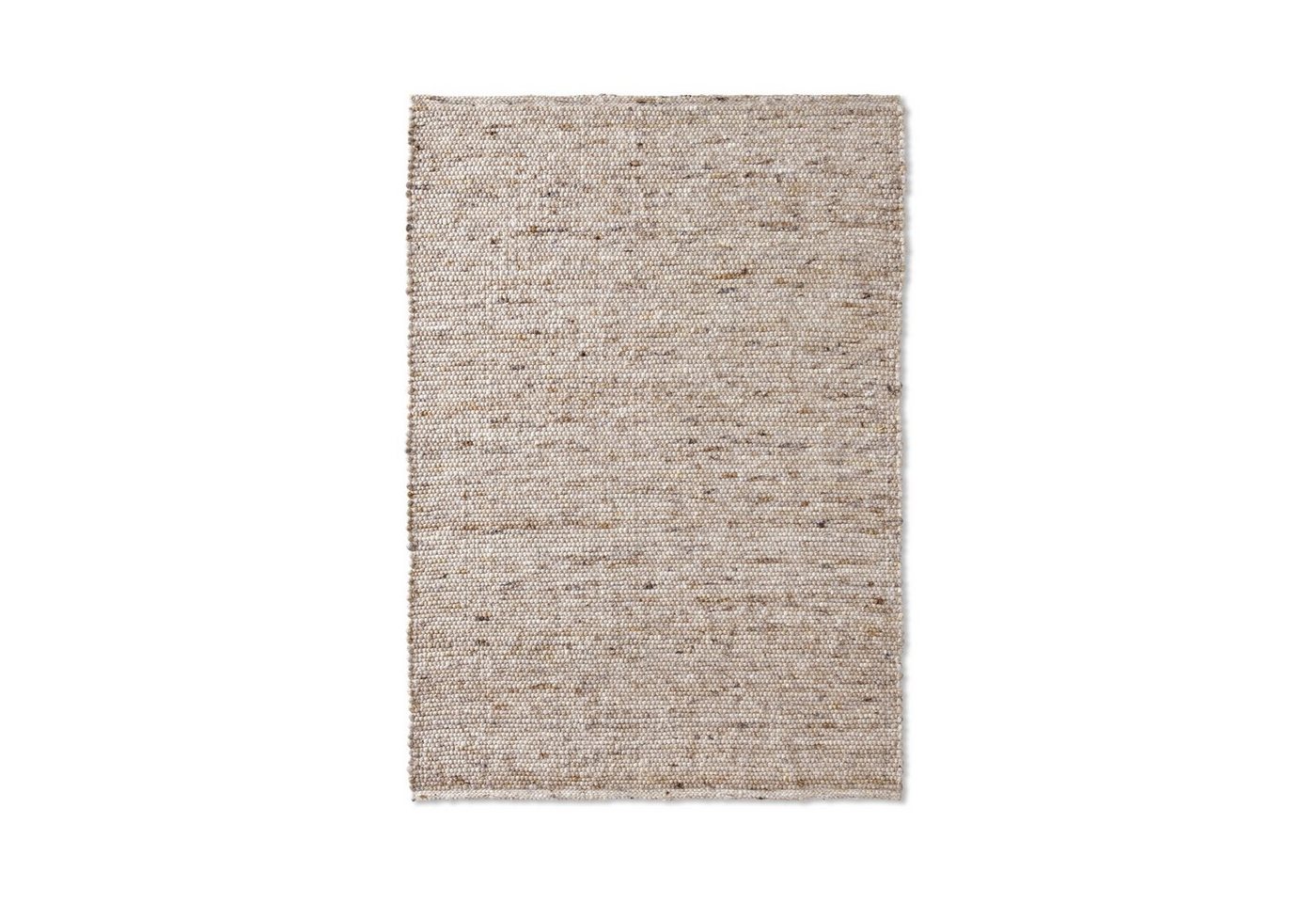 TaCa Home Wollteppich Gewalkter Handweb Woll-Teppich, rechteckig, Höhe: 10 mm, Sand - 60 x 120 cm – Bild 4 von 5