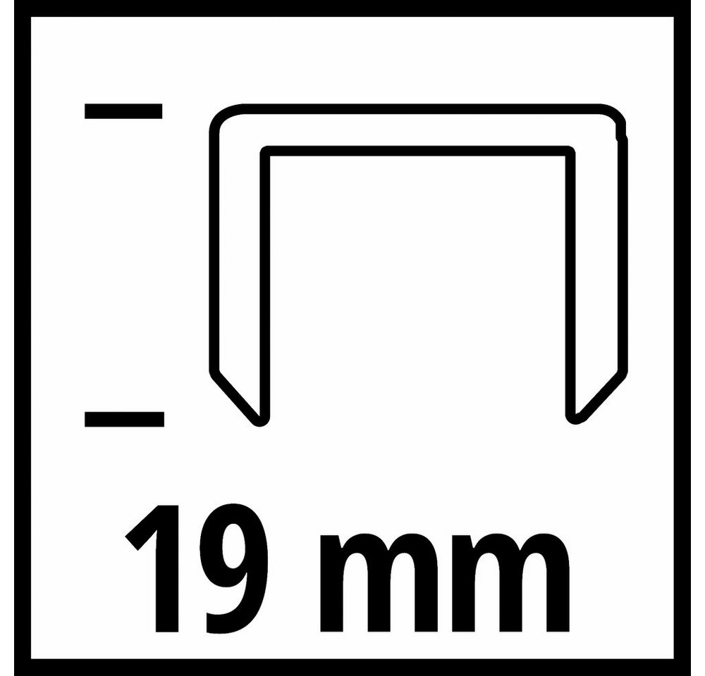 Einhell Tackerklammer Einhell 4137875 Schmalrückenklammern 3000 St. Abmessungen (L x B) 19 – Bild 2 von 4