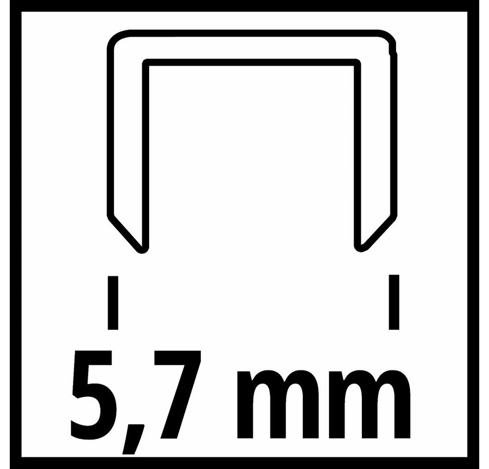 Einhell Tackerklammer Einhell 4137875 Schmalrückenklammern 3000 St. Abmessungen (L x B) 19 – Bild 3 von 4