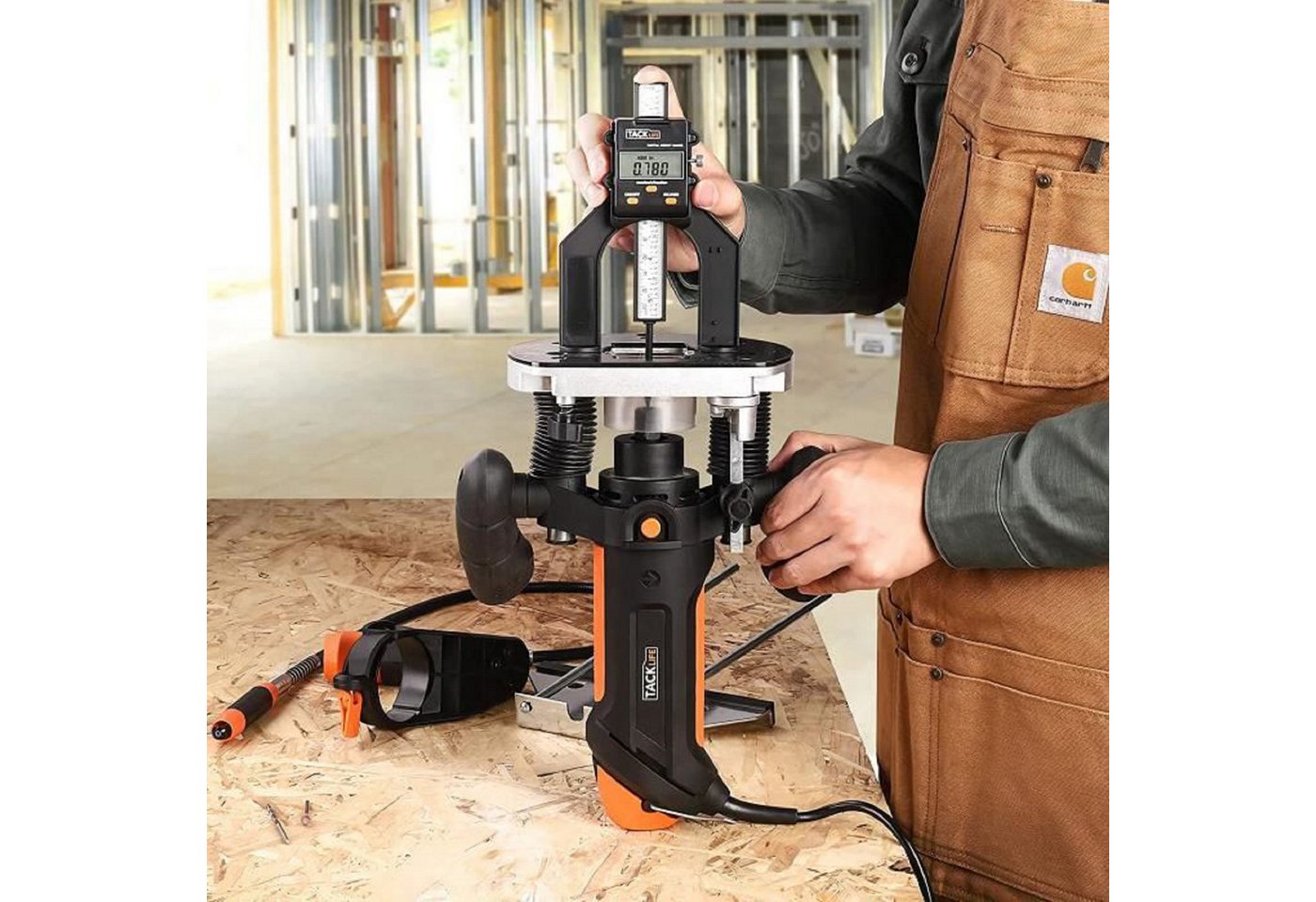 TACKLIFE Messschieber 80mm Digital Tiefenmesser mit LCD Digitalanzeige – Bild 4 von 5