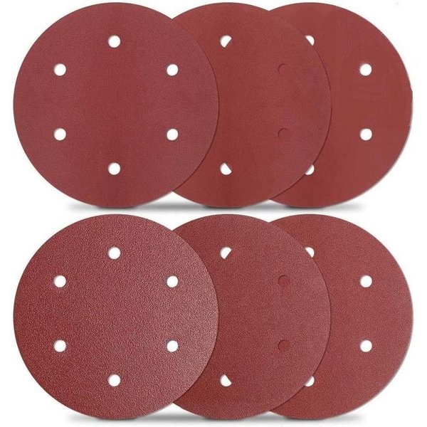 TACKLIFE Schleifpapier, 30PCS 6 LochSchleifscheiben für Trockenbauschleifer