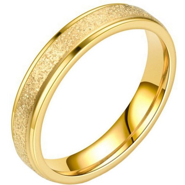 Taffstyle Fingerring Edelstahl Ring Verlobungsring Partnerring Freundschaftring sandgestrah (Unisex Edelstahl Bandring Partnerring Geschenkidee für Männer und F